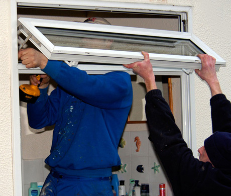 Double glazing window installation